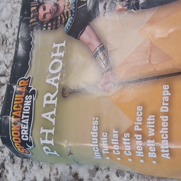 NEW SPOOKTACULAR Adult Men Size Medium, XL King of Egypt King Tut Costume - Picture 6 of 15